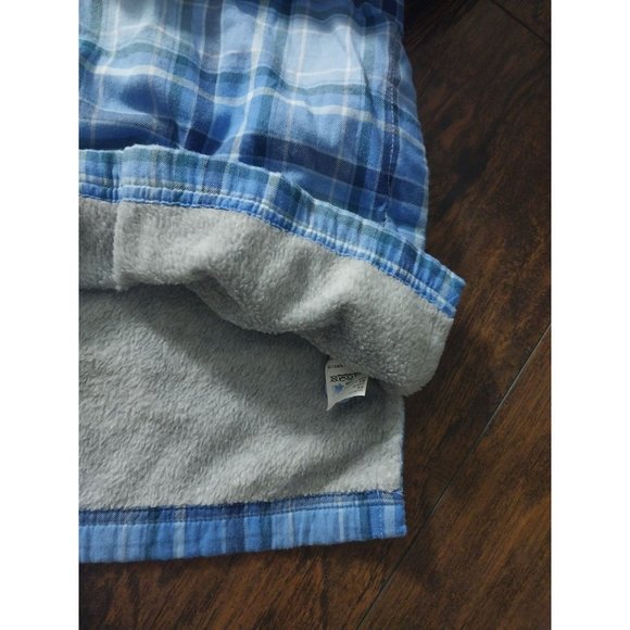 L.L.Bean Fleece-Lined Flannel Hoodie Bright Capri Plaid Women's Sz XS - Picture 7 of 13
